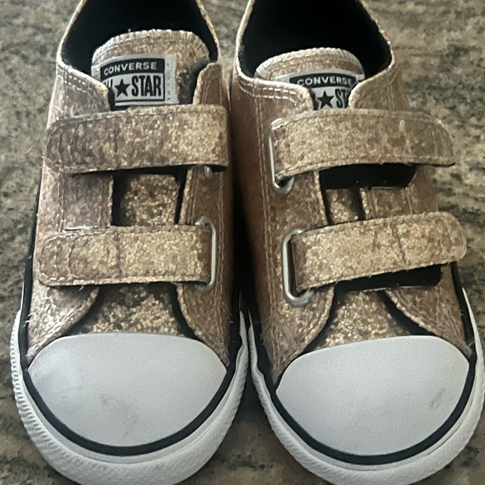 Converse Kids' Tan Sneakers with Velcro